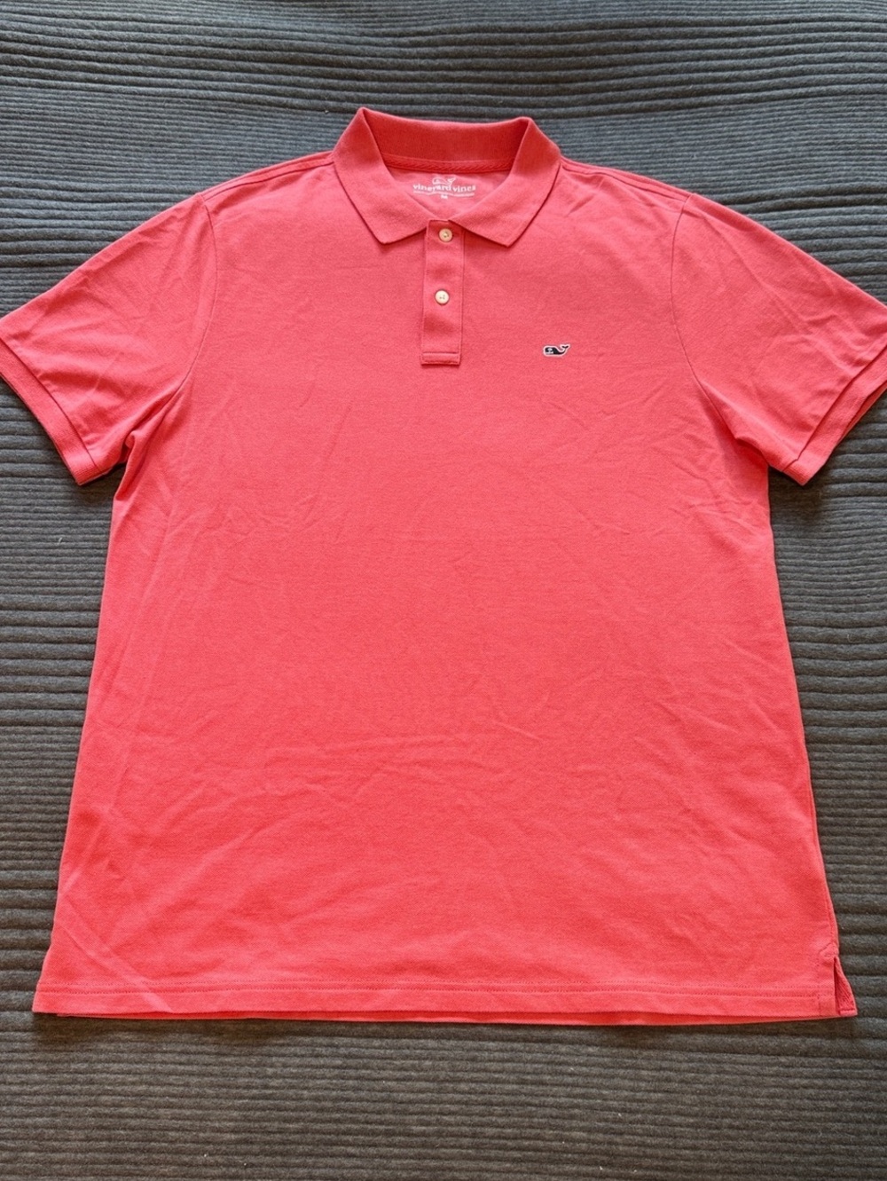Vineyard Vines Saltwater Polo Men's Cotton Polo in Pink Size Medium Like New